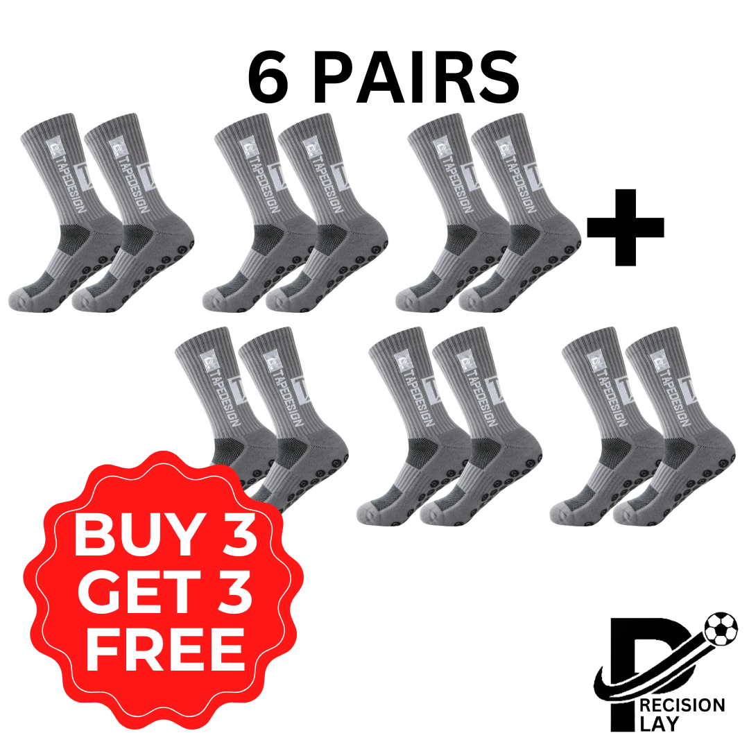PRECISION PLAY HYPER GRIP SOCKS (6 PAIRS)