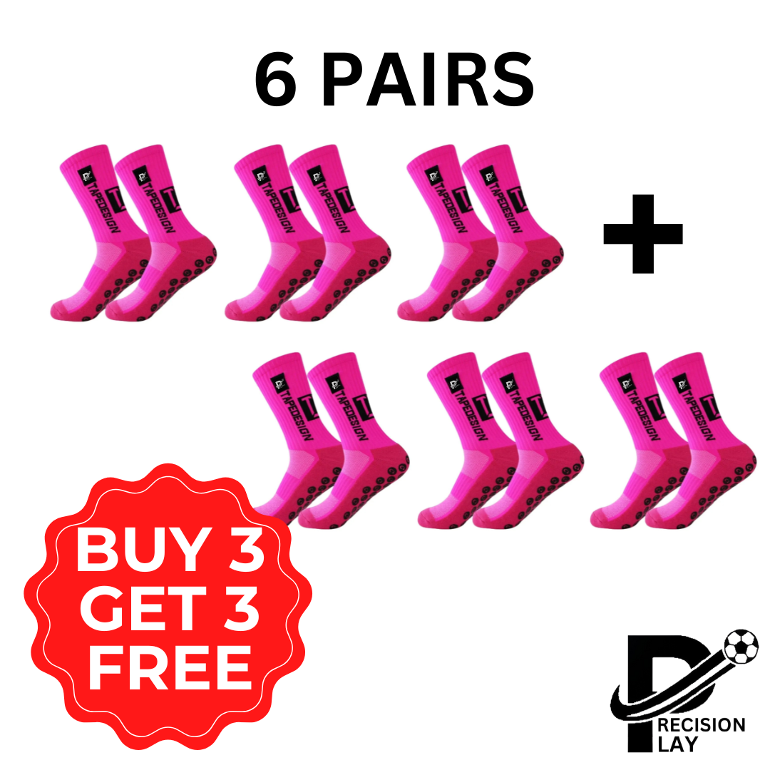 PRECISION PLAY HYPER GRIP SOCKS (6 PAIRS)