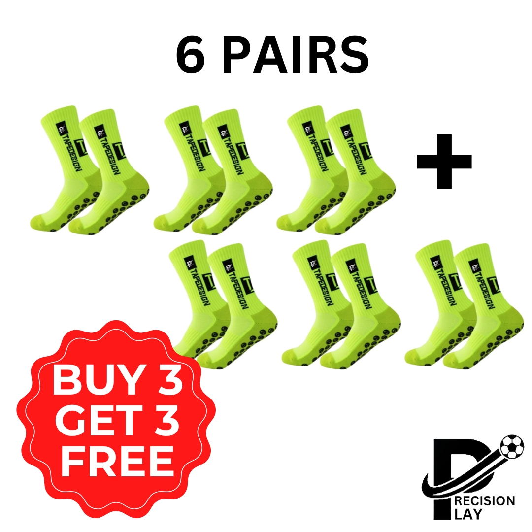 PRECISION PLAY HYPER GRIP SOCKS (6 PAIRS)