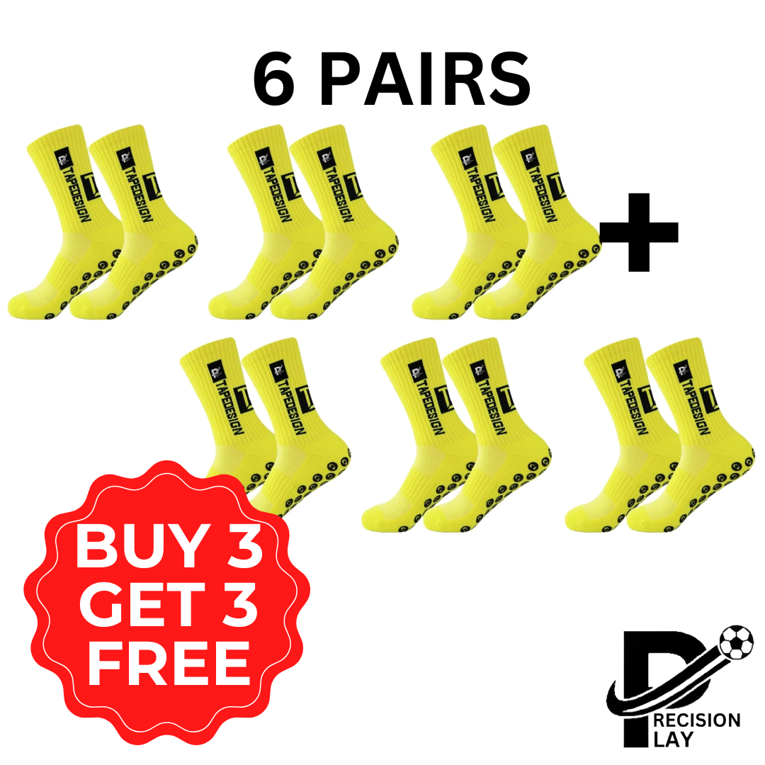 PRECISION PLAY HYPER GRIP SOCKS (6 PAIRS)