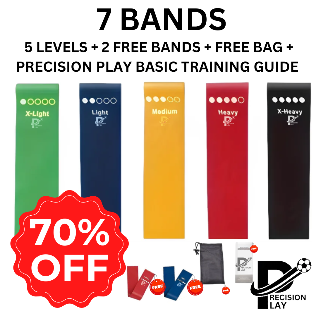 PRECISION PLAY RESISTANCE BANDS (7PCS) + FREE BAG + TRAINING PROGRAM