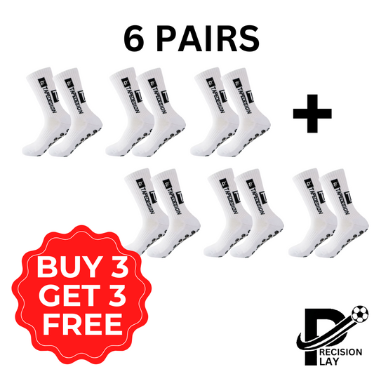 PRECISION PLAY HYPER GRIP SOCKS (SIX PAIRS)